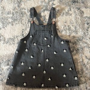 Zara denim Mickey Mouse overall dress size 2/3yrs never worn